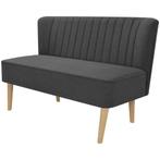 vidaXL Bank 117x55,5x77 cm stof donkergrijs, Verzenden, Minder dan 150 cm, Stof, Nieuw