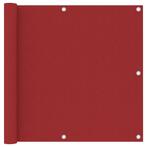 vidaXL Balkonscherm 90x500 cm oxford stof rood, Nieuw, Verzenden