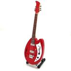 Miniatuur Teisco gitaar vamet gratis standaard, Ophalen of Verzenden, Nieuw, Pop, Beeldje of Miniatuur