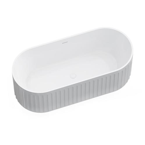 Solid Surface Retro vrijstaand bad 170x75x55cm mat wit, Doe-het-zelf en Verbouw, Sanitair, Verzenden