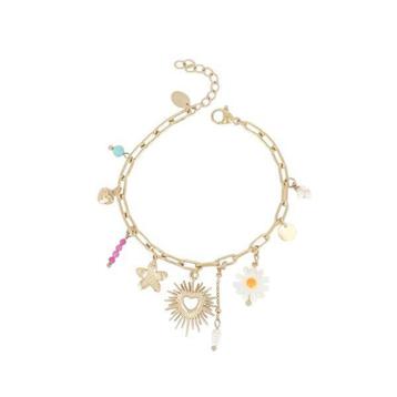 Armband Lente Goudkleurig Stainless Steel - Verkleurt niet beschikbaar voor biedingen
