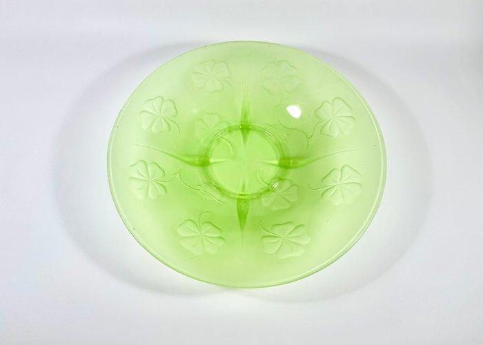 Tafelmiddenstuk - uraniumglas - Bandeja Art Déco, Antiek en Kunst, Curiosa en Brocante