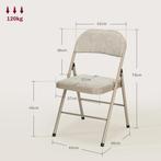 4-delige Set Klapstoelen, Draagbare Bureaustoelen, Stalen Po, Huis en Inrichting, Stoelen, Verzenden, Nieuw