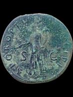 Romeinse Rijk. Trajan (98-117 n.Chr.). Sestertius Roma - Pax
