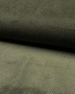 Washed Corduroy Khaki, Hobby en Vrije tijd, Stoffen en Lappen, Nieuw, Bruin
