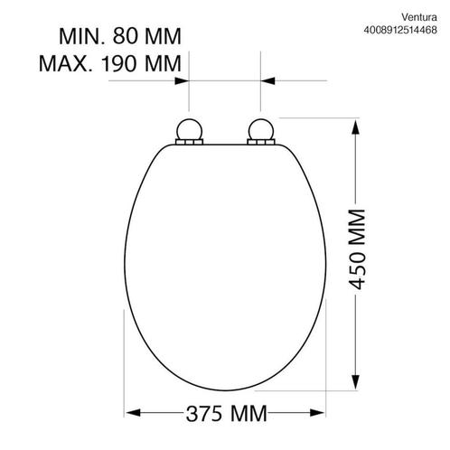 Toiletzitting Tiger Ventura Softclose Duroplast Pergamon, Huis en Inrichting, Badkamer | Badtextiel en Accessoires, Ophalen of Verzenden