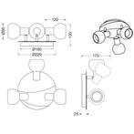 LED Plafondspot - Trion Besina - E14 Fitting - 3-lichts -, Metaal of Aluminium, Nieuw, Ophalen of Verzenden, Led