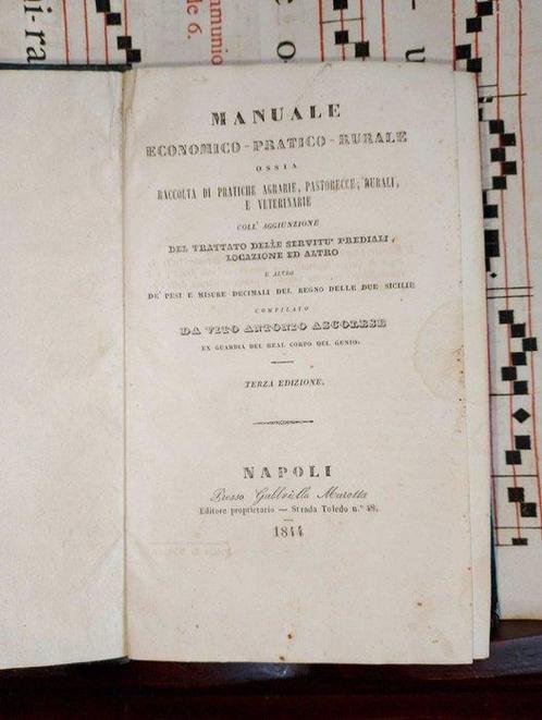 Ascolese - Manuale economico pratico rurale bound with, Antiek en Kunst, Antiek | Boeken en Bijbels