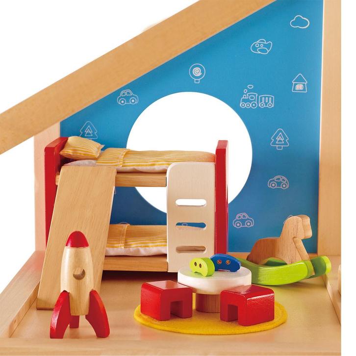 Hape poppenhuis kinderkamer houten  van €23,99 voor €19,19, Kinderen en Baby's, Speelgoed | Overig, Ophalen of Verzenden