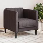 vidaXL Fauteuil stof donkerbruin, Huis en Inrichting, Banken | Bankstellen, Verzenden, Nieuw, Eenpersoons, Stof