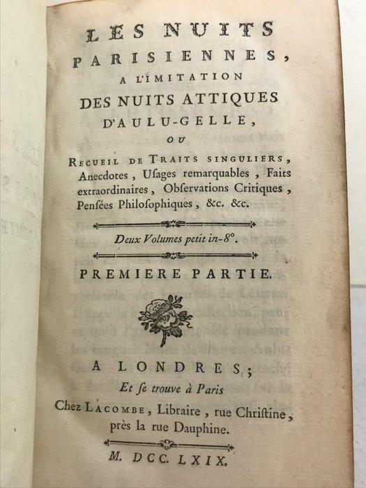 [Marquis de Pezay] - Les Nuits parisiennes à limitation des, Antiek en Kunst, Antiek | Boeken en Bijbels