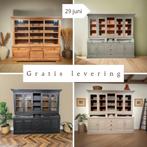 Buffetkast Teakhout | Grutterskast | Vitrine en levering, Landelijk | Industrieel | Vintage | Teak | Ibiza | Klassiek, 200 cm of meer