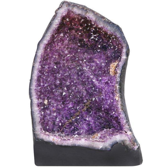 Vivid Amethyst - Geode - 37x21x21 cm- 15.4 kg, Verzamelen, Mineralen en Fossielen