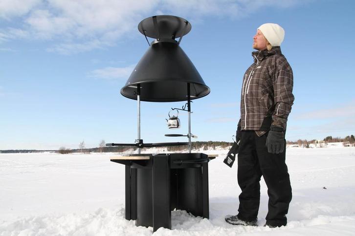 Polar Grill: BBQ en Terrashaard in 1 - Veranda heater, Tuin en Terras, Terrasverwarmers, Elektrisch, Nieuw, Draaibaar, Waterbestendig