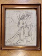Vespasiano Bignami (1841-1929) - Studio di angeli - NO, Antiek en Kunst