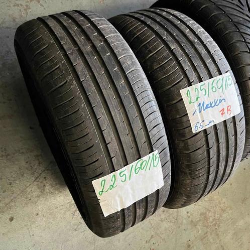 2 x Maxxis 225-60-15 Zomerbanden 6,5mm, Auto-onderdelen, Banden en Velgen, 15 inch, Zomerbanden, 225 mm, Personenwagen, Gebruikt