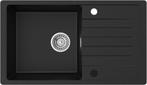 Spoelbak - Wasbak - Keuken - Graniet - 78x45 cm - Zwart - CE, Huis en Inrichting, Keuken | Keukenelementen, Verzenden, Zo goed als nieuw