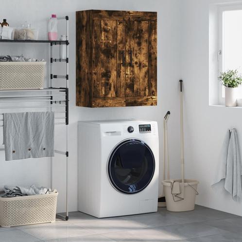 vidaXL Wandkast 69,5x34x90 cm bewerkt hout gerookt, Huis en Inrichting, Kasten | Buffetkasten, 25 tot 50 cm, Nieuw, Overige houtsoorten