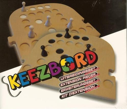 Keezbord Uitbreidingsset 6/8 Hout | Keezbord -, Hobby en Vrije tijd, Gezelschapsspellen | Bordspellen, Nieuw, Verzenden