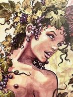 Milo Manara (1945) - Bacchus, god of wine, Antiek en Kunst, Kunst | Tekeningen en Foto's