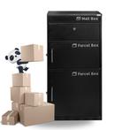 Pakketbrievenbus met brievenvak | Veilig & stijlvol |, Tuin en Terras, Brievenbussen, Ophalen of Verzenden, Nieuw, Rvs, Staande brievenbus