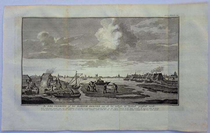 De Zel-neering of het Darink-Delven, zoo als het oudtijds, i, Antiek en Kunst, Kunst | Etsen en Gravures, Ophalen of Verzenden