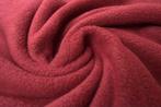 10 meter fleece stof Bordeaux Rood - Anti Pilling Fleece, 120 cm of meer, Ophalen of Verzenden, Polyester, Rood