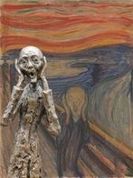 after E. Munch - Beeld, Bronze: The Scream 38cm - 38 cm -