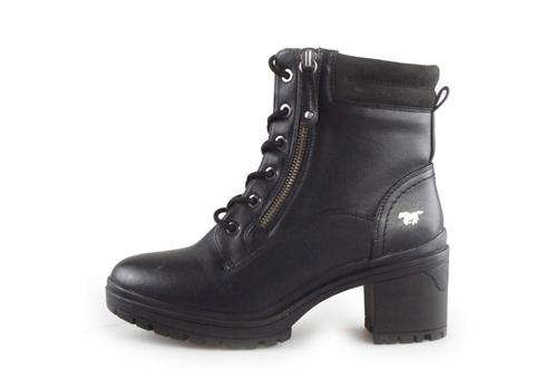 Mustang Veterboots in maat 38 Zwart | 10% extra korting, Kleding | Dames, Schoenen, Zwart, Zo goed als nieuw, Overige typen, Verzenden