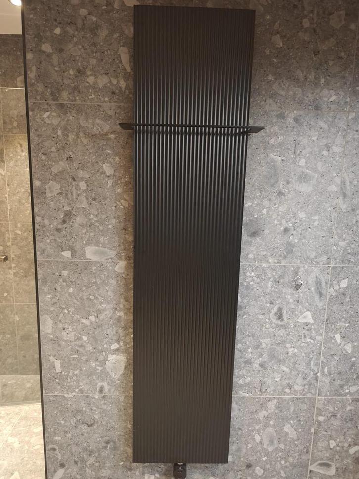 Elektrische Radiator mat zwart 42x180 met ribbel - 0032, Doe-het-zelf en Verbouw, Verwarming en Radiatoren, Radiator, Nieuw, Ophalen