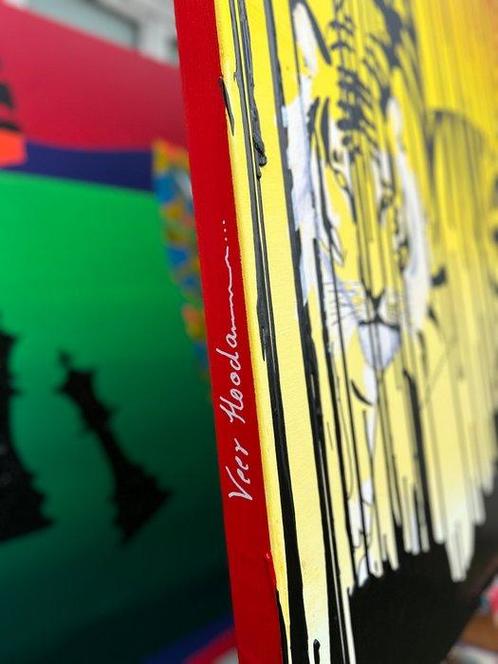 Veer Hooda - Tiger Mask  XXL, Antiek en Kunst, Kunst | Schilderijen | Modern