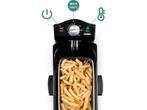DOMO DO514FR Friteuse – Frituurpan - 3L – 2000W – RVS/Zwart, Verzenden, Zo goed als nieuw