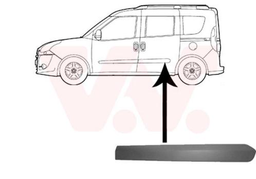 DEURBEKLEDING VOOR FIAT DOBLO 2009-2014 735497897, Auto diversen, Auto-accessoires, Nieuw, Ophalen of Verzenden