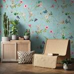 Profhome 382681-GU Fotobehang bloemen mat turkoois groen, Verzenden