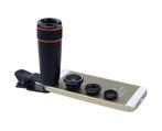 DrPhone APEX Series Lens Kit – Opzetlens 12X Telefoto – Groo, Nieuw, Verzenden