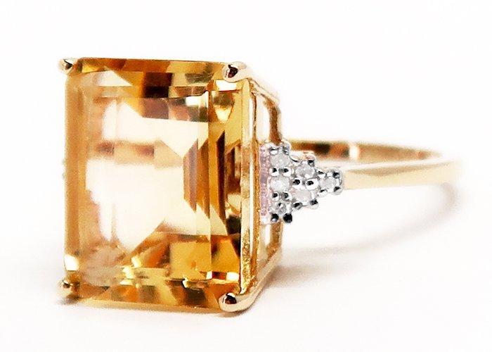 Zonder Minimumprijs - Ring - 14 karaat Geel goud Citrien -, Sieraden, Tassen en Uiterlijk, Ringen