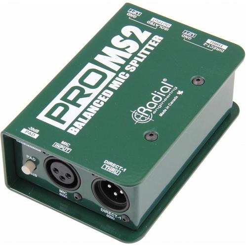 Radial ProMS2 microfoon splitter, Audio, Tv en Foto, Overige Audio, Tv en Foto, Verzenden