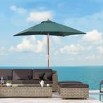 TRUUSK Knikbare Parasol 200x150cm Van Sparrenhout, 3-traps V, Tuin en Terras, Parasols, Verzenden, Nieuw