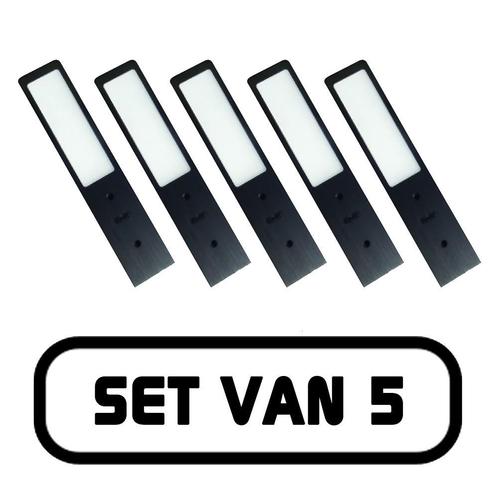 SMART LEDesign | LED SET 5 Zwart KEUKEN-onderbouwverlichting, Huis en Inrichting, Lampen | Spots, Led, Nieuw, Metaal of Aluminium
