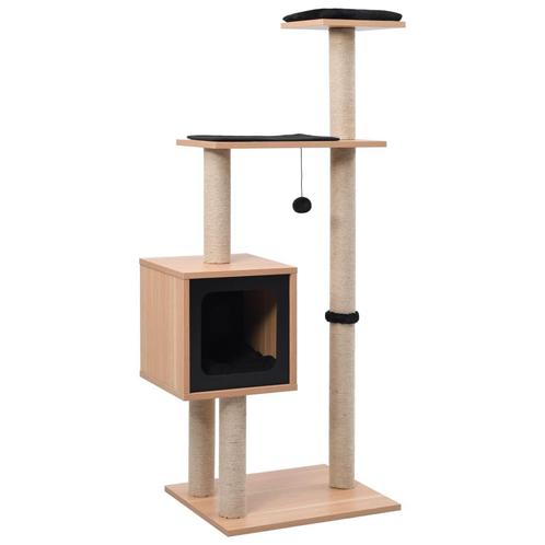 vidaXL Kattenkrabpaal met sisal krabmat 123 cm, Dieren en Toebehoren, Katten-accessoires, Nieuw, Verzenden