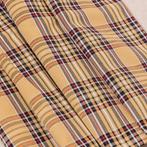 Beige tartan stof – Britse stijl – Tijdloze elegantie -, Antiek en Kunst