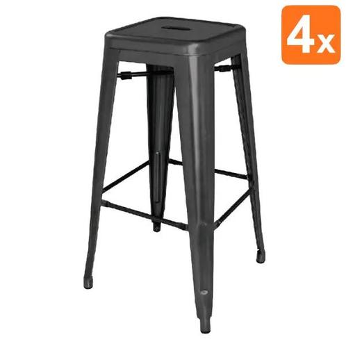 Barkrukken | BISTRO | Staal | Black | In-/Outdoor |, Zakelijke goederen, Horeca | Keukenapparatuur, Nieuw in verpakking, Verzenden