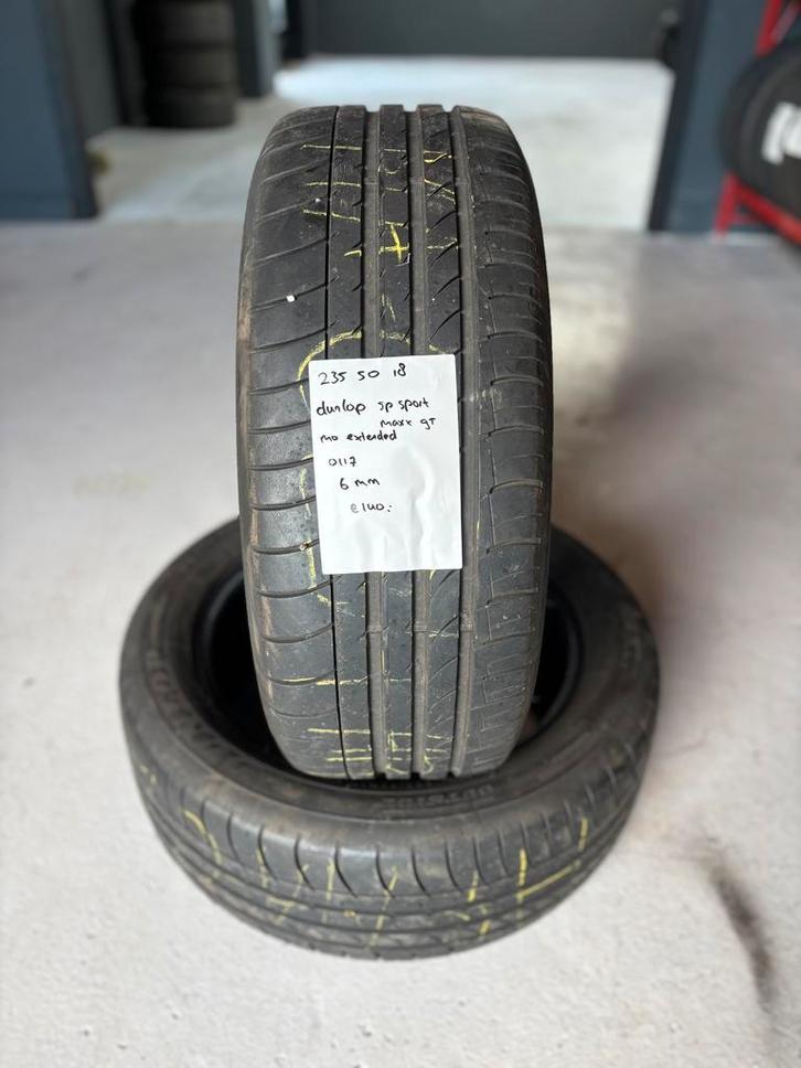 235/50/18 DUNLOP SP SPORTMAXX MO 6 MM 2 STUKS 140,- (0117), Auto-onderdelen, Banden en Velgen, 18 inch, BOVAG lid, Stiba lid, Erkend duurzaam