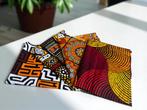 4 Fat quarters - Geel mix Quiltstoffen / Patchwork stoffen -, Hobby en Vrije tijd, Stoffen en Lappen, Ophalen of Verzenden, Nieuw