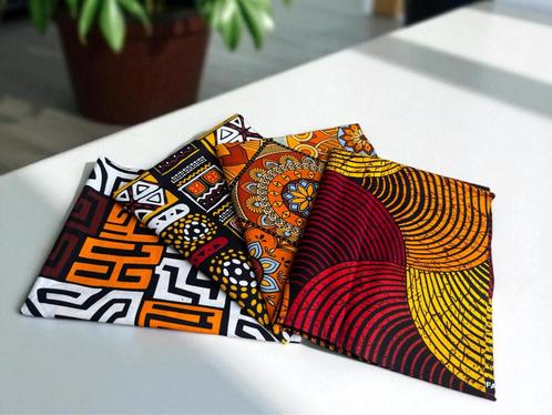 4 Fat quarters - Geel mix Quiltstoffen / Patchwork stoffen -, Hobby en Vrije tijd, Stoffen en Lappen, Nieuw, Ophalen of Verzenden