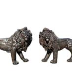 Beeld, XXL Set Giant Lions - Guards 230cm 410kg - 140 cm -