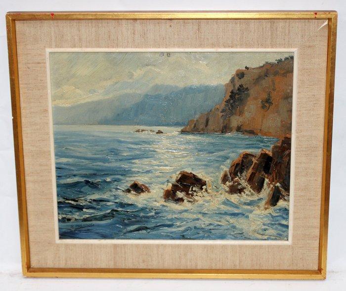 Eveli Pala Albert (1886-1961) - Vista costera - NO RESERVE, Antiek en Kunst, Kunst | Schilderijen | Klassiek