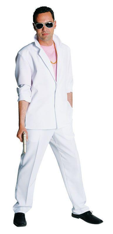 Miami Vice kostuum wit Elite, Kleding | Heren, Carnavalskleding en Feestkleding, Nieuw, Ophalen of Verzenden