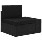 vidaXL Hoekbank met linkerarmleuning sectioneel poly rattan, Verzenden, Nieuw, Rotan