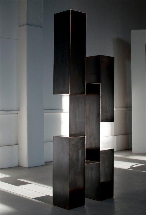 Pol Quadens - Boekenkast - Staal, Antiek en Kunst, Kunst | Designobjecten